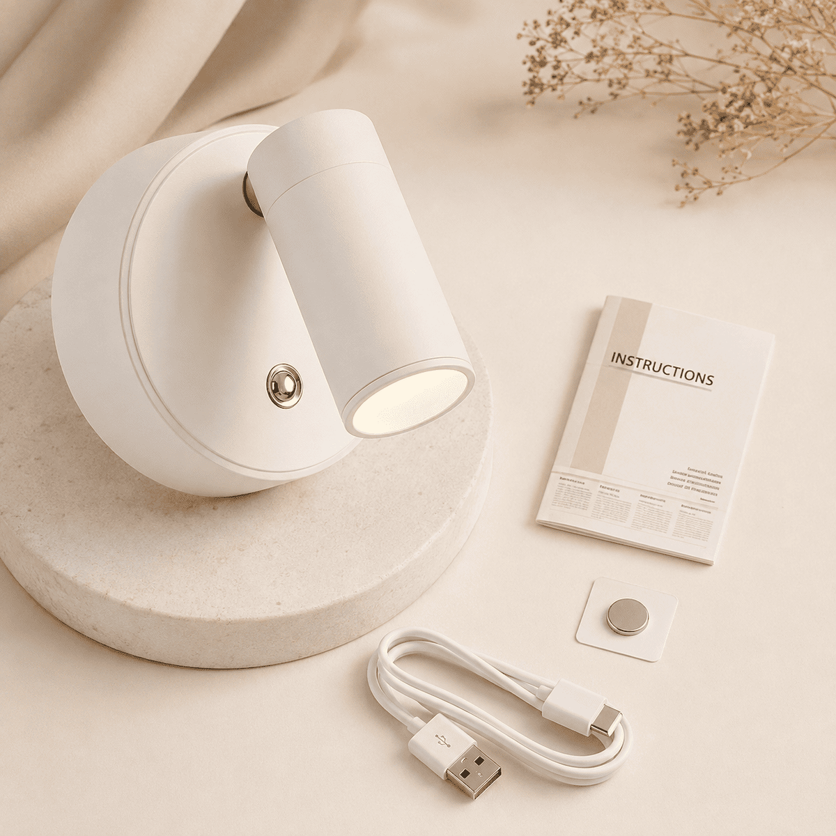 lampe mural sans fil rechargeable